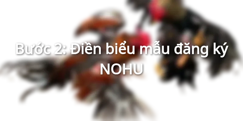 Điền chính xác biểu mẫu đăng ký NOHU
