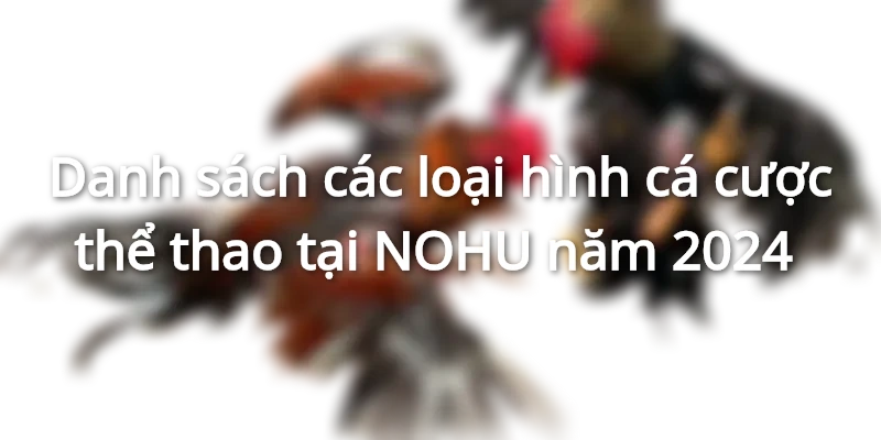 Danh sách các loại hình cá cược thể thao tại NOHU năm 2024