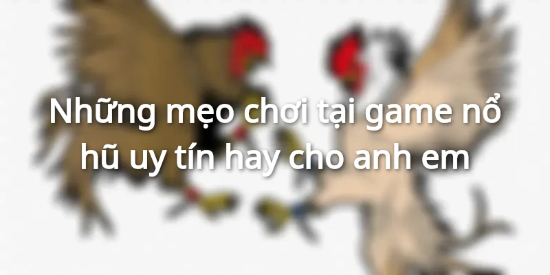 Một số mẹo chơi hay tại top game nổ hũ uy tín