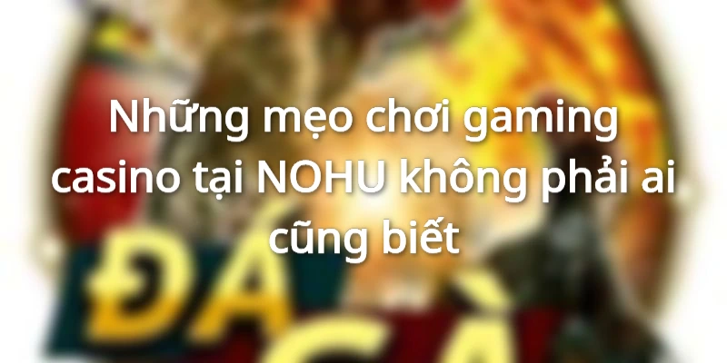 Những mẹo chơi gaming casino NOHU hiệu quả