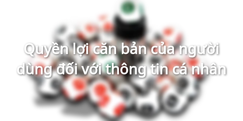 Quyền lợi hàng đầu của người dùng với thông tin cá nhân